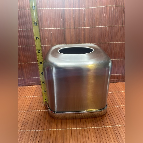 iDesign InterDesign Stainless Steel Tissue Box Cover Silver *Read Description* - Picture 4 of 5